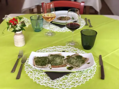 Cibo presso l'agriturismo o nelle vicinanze