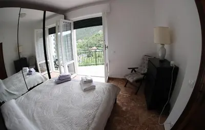 Letto o letti in una camera di Villa Maremonti - con 3 piscine