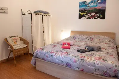 Letto o letti in una camera di Il Borgo appartamento Clelia