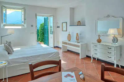 Letto o letti in una camera di Villa dell'Erta - Levanto