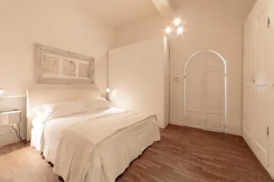 Letto o letti in una camera di casa sangiacomo quattro