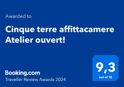 Certificato, attestato, insegna o altro documento esposto da Cinque terre affittacamere Atelier ouvert!