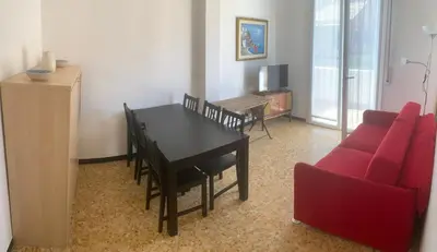 Area soggiorno di Casa Bianca 5 - confortevole in centro a Moneglia