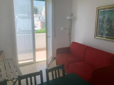 Area soggiorno di Casa Bianca 5 - confortevole in centro a Moneglia