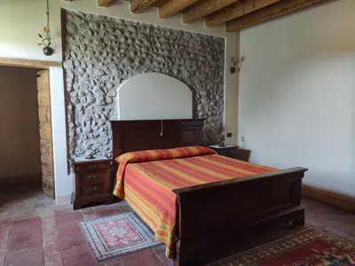 Letto o letti in una camera di B&B Santa Cristina