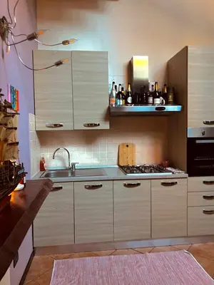 Cucina o angolo cottura di LOFT DEI LUPI Elegante appartamento a 260 m dal Duomo free parking