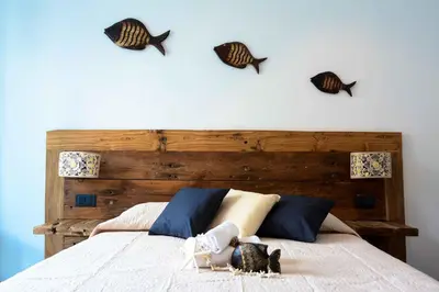 Letto o letti in una camera di Villa Lice Verici