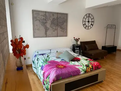 Letto o letti in una camera di Una finestra sul centro storico
