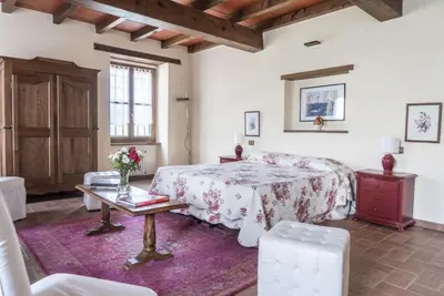 Letto o letti in una camera di Villa Manganina - Tabiano Castle Country Villas