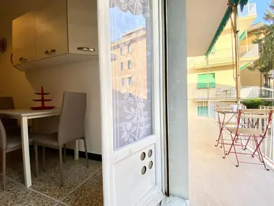 Balcone o terrazza di CasaViva- Ampio e luminoso quadrilocale a Rapallo