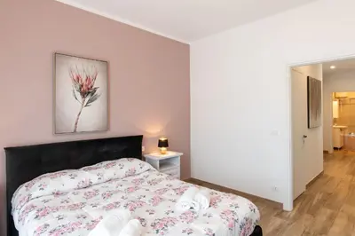 Letto o letti in una camera di Casa Emy