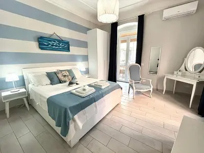 Letto o letti in una camera di Cà del Mar - La Spezia e Cinque Terre