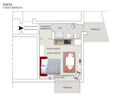 Planimetria di CITY CENTER - LUIGI&CAROLINA APARTMENTS - by Host4U