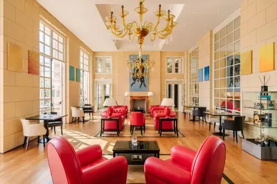Area soggiorno di Grand Hotel Bristol Spa Resort, by R Collection Hotels