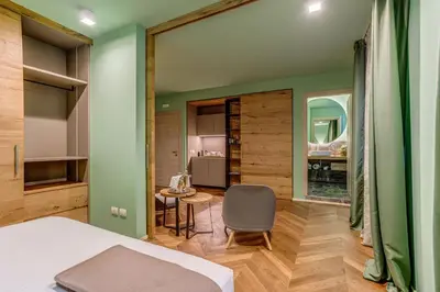 Letto o letti in una camera di Hotel Borgo Impero