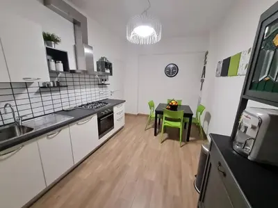 Cucina o angolo cottura di aria di mare