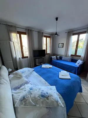 Letto o letti in una camera di Agriturismo Buranco
