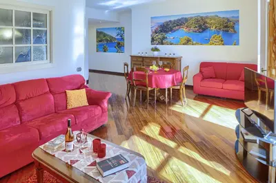 Area soggiorno di Fernanda Apartment - Levanto