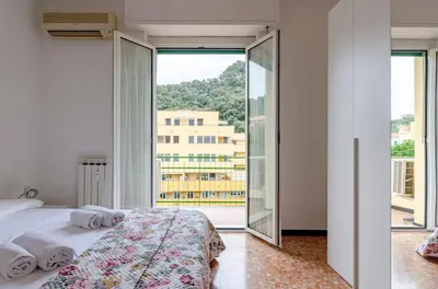 Letto o letti in una camera di JOIVY Family Flat Terrace & Parking near Beach