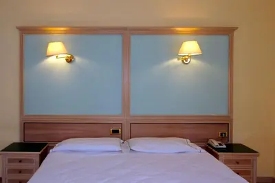 Letto o letti in una camera di Park Hotel