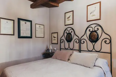 Letto o letti in una camera di B&B Formigola