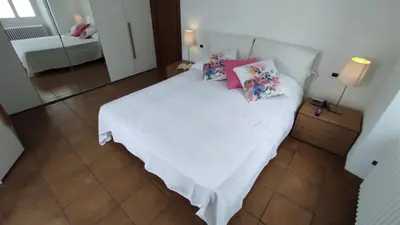 Letto o letti in una camera di I love Rapallo La casa AlMar