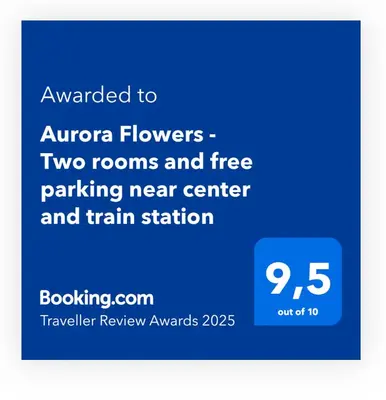 Certificato, attestato, insegna o altro documento esposto da Aurora Flowers - Two rooms and free parking near center and train station