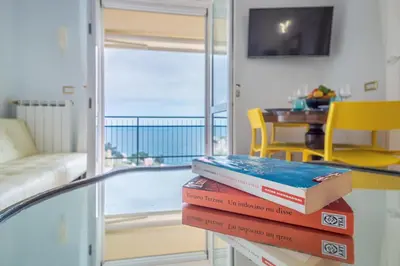 Area soggiorno di CASA CAMILLA Relax con una vista da sogno