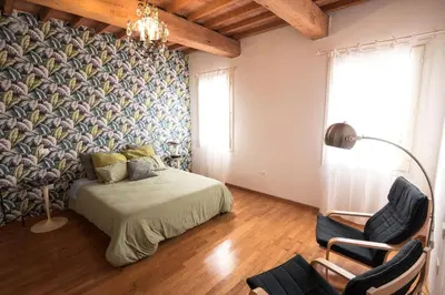 Letto o letti in una camera di L'Andito