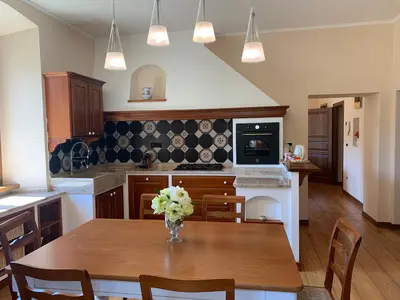 Cucina o angolo cottura di villa taro