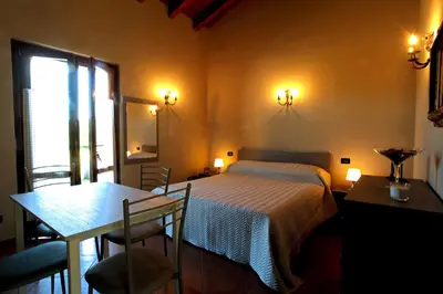 Letto o letti in una camera di B&B Cascina Quaderna