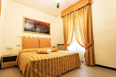 Letto o letti in una camera di Albergo Ristorante Belvedere