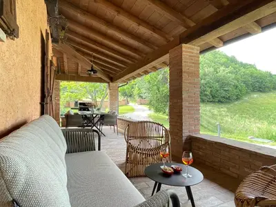 Area soggiorno di Val di Codena - Holiday Home