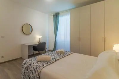 Letto o letti in una camera di CASA VERA Tra storia, mare e comodità