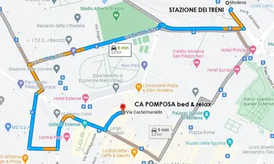 Planimetria di CA' POMPOSA bed & relax