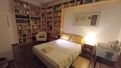 Letto o letti in una camera di Casa Braglia