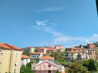 Vista generica su Sestri Levante o vista sulla città dall'interno dell'affittacamere