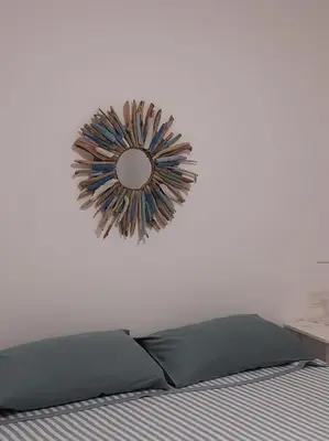 Letto o letti in una camera di Casa Emma