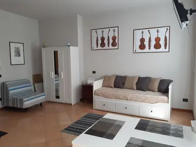 Area soggiorno di La strada del liutaio nel cuore di Cremona