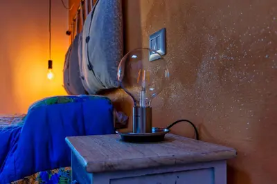 Letto o letti in una camera di Casa indipendente Collecchio