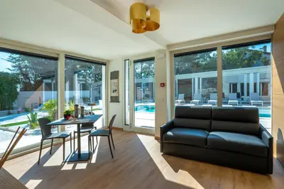 Area soggiorno di VILLA VITTORIA B&B - Wellness