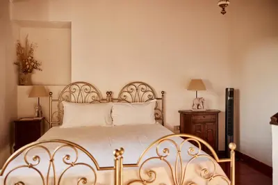Letto o letti in una camera di Il Torrione del Trebbia