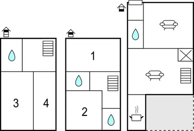 Planimetria di 4 Bedroom Cozy Apartment In Mantova
