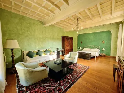 Letto o letti in una camera di Relais Vimercati