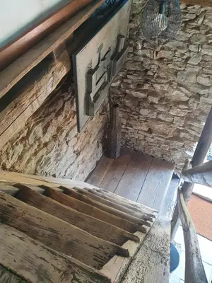 Area soggiorno di Maison de village avec piscine au-dessus des Cinque Terre