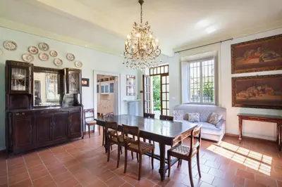 Area soggiorno di Villa Oleandra with Pool up to 12 People