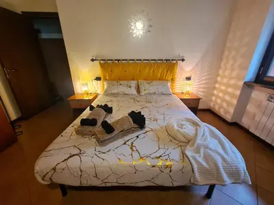 Letto o letti in una camera di Il Posticino D'oltrepò