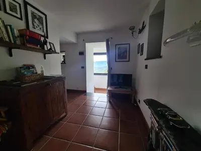 Cucina o angolo cottura di Castrusso il Frantoio di Rapallo by PortofinoVacanze