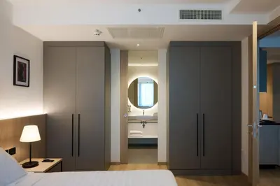 Letto o letti in una camera di RMH Modena Raffaello