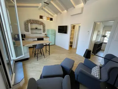 TV o dispositivi per l'intrattenimento presso SUN Luxury Apartment in Centro Storico